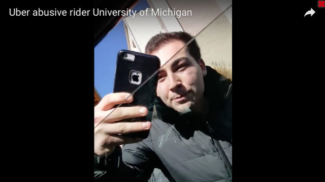 Video: University of Michigan student verbally assaults Uber driver
