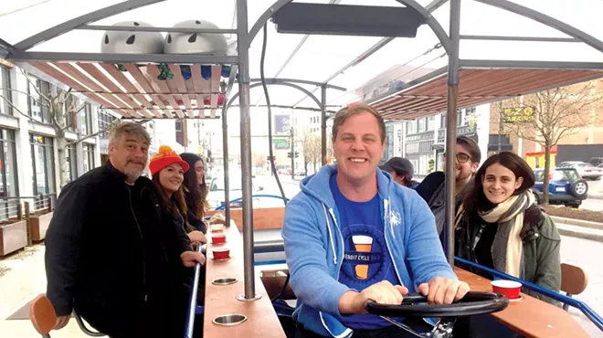 Image: There’s a rolling pub that will take you on a tour of Detroit