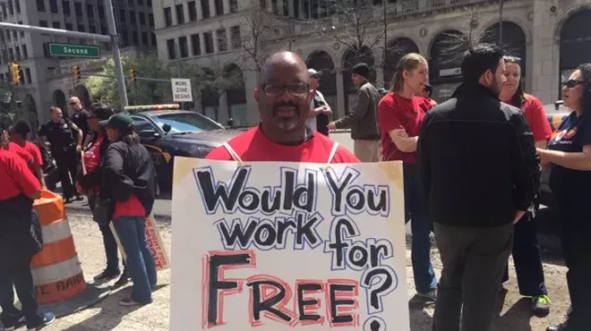 "We thought the $50 million rescue package would allow us to get through till September," said James Porter, a teacher of 14 years, at Tuesday's DPS rally.