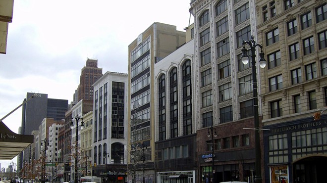 Lower Woodward Historical District, also known as Merchant's Row