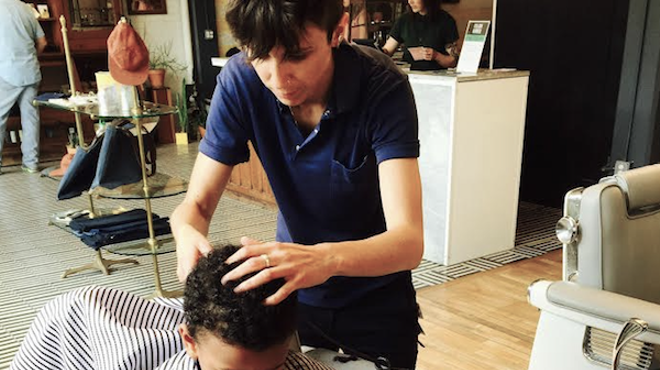 Stylist Ash Hipps does her thing.