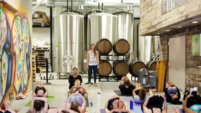 Image: The Beer Yogis will help you combine a pint with your pranayama