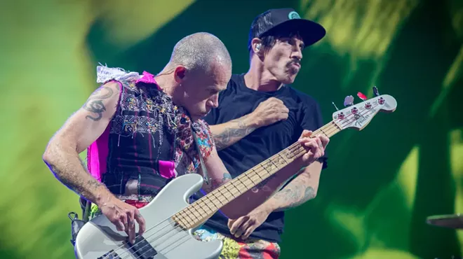 Flea and Anthony Kiedis of Red Hot Chili Peppers.