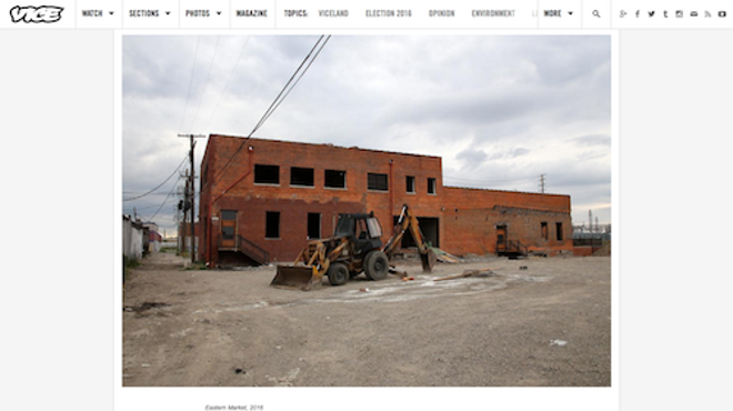 At Vice.com, this shot of a buffed-out wall helps tell the tale.