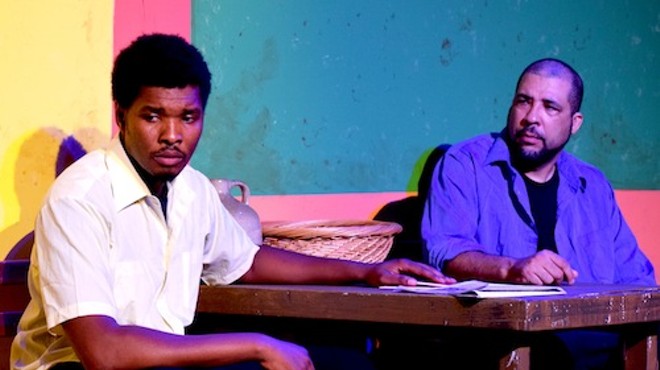 James Abbott and Falah Cannon star in the final weekend of 'Sizwe Bansi is Dead'