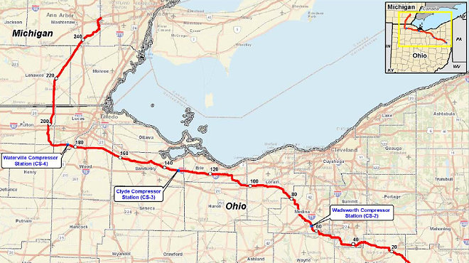 FERC
The NEXUS pipeline route.