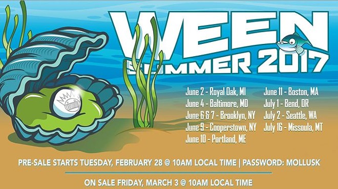 Ween kicks off rare summer tour at ROMT in June