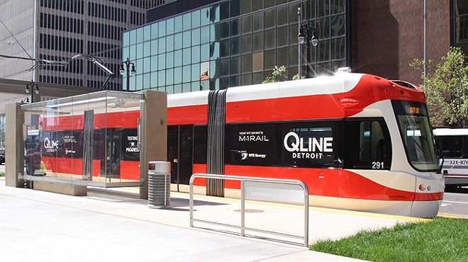 Detroit's new QLine streetcar, which will open to the public Friday.