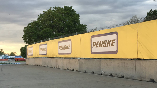 Race fans who support Roger Penske's Detroit Belle Isle Grand Prix are attempting to intimidate race opponents.