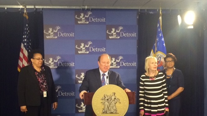 Detroit Mayor Mike Duggan announces proposal that would require all Detroit landlords bring their buildings up to code.