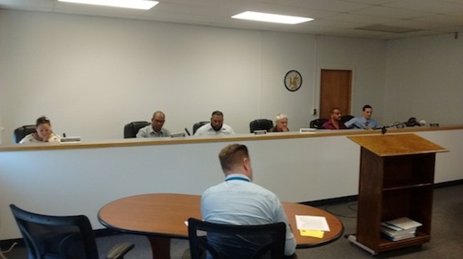 Hamtramck City Council assembles for last night's meeting.