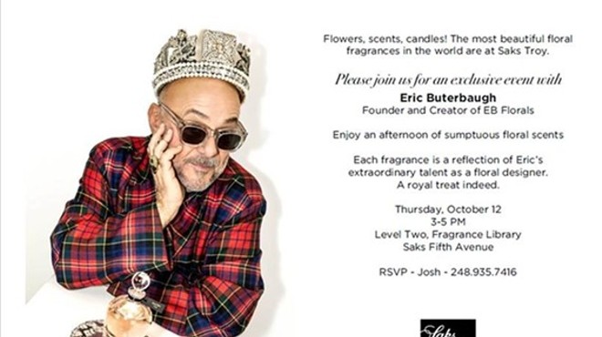 EB Florals Founder Eric Buterbaugh at Saks Fifth Avenue