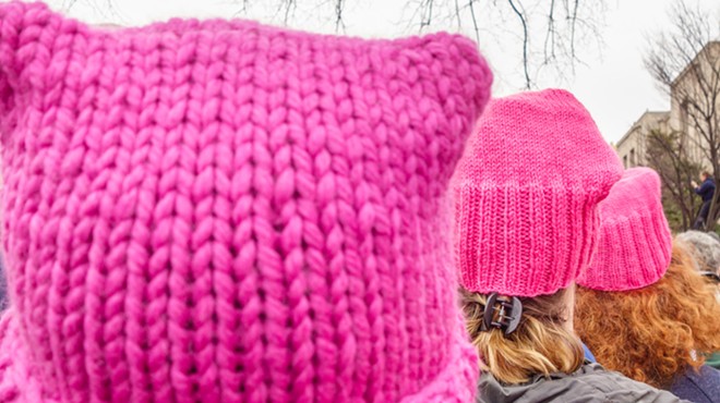 Pussy hats at the Women's March on Washington, D.C. in January.
