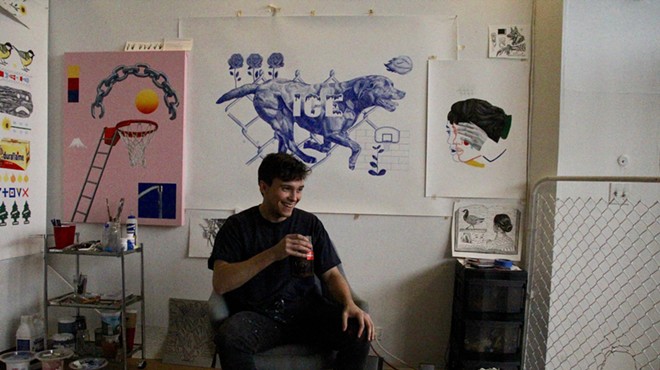 Danny Sobor inside his Eastern Market studio.
