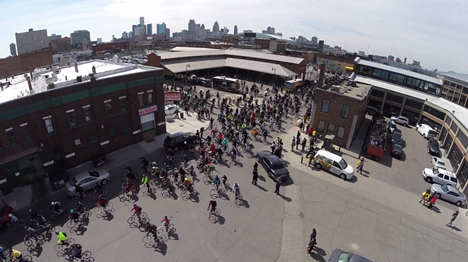 Slow Roll cyclists take over Detroit's Eastern Market