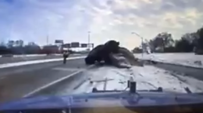 MSP release dash cam video of insane crash on M-39 ramp in Detroit
