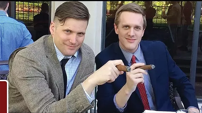 White nationalist Richard Spencer and alt-right attorney Kyle Bristow (right).