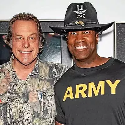 Ted Nuget with Senate hopeful, conservative warrior John James
