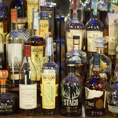 The Painted Lady's whiskey selection