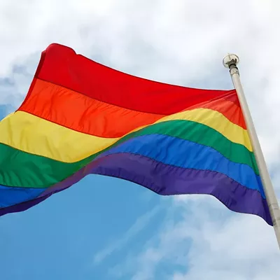 Image: Ferndale is one of the first cities in the country to permanently wave the LGBT Pride flag