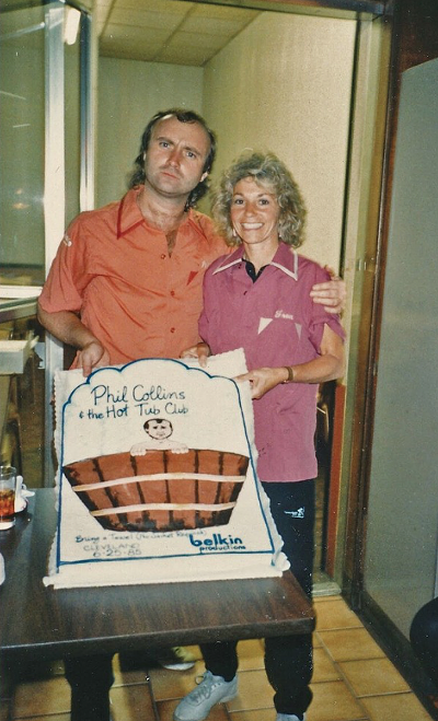 Frank Belkin with Phil Collins.