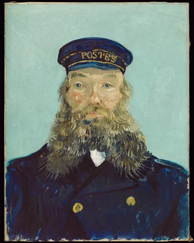 "Portrait of Postman Roulin," 1888, Vincent van Gogh, Dutch; oil on canvas.