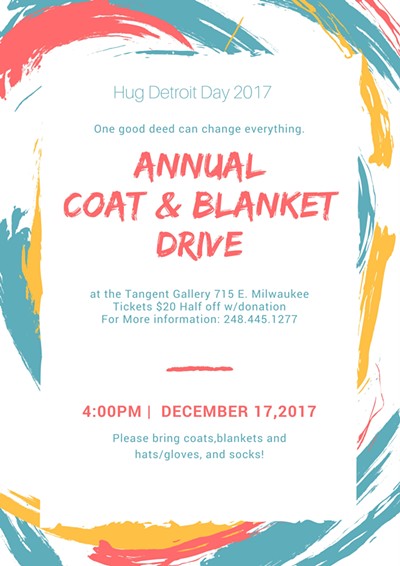 The Fifth Annual Hug Detroit Day Coat & Blanket Drive 2017