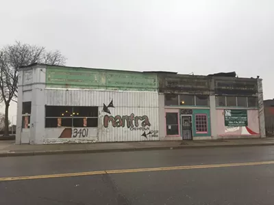 Image: Work continues on former Showcase Collectibles building in Detroit's Chinatown