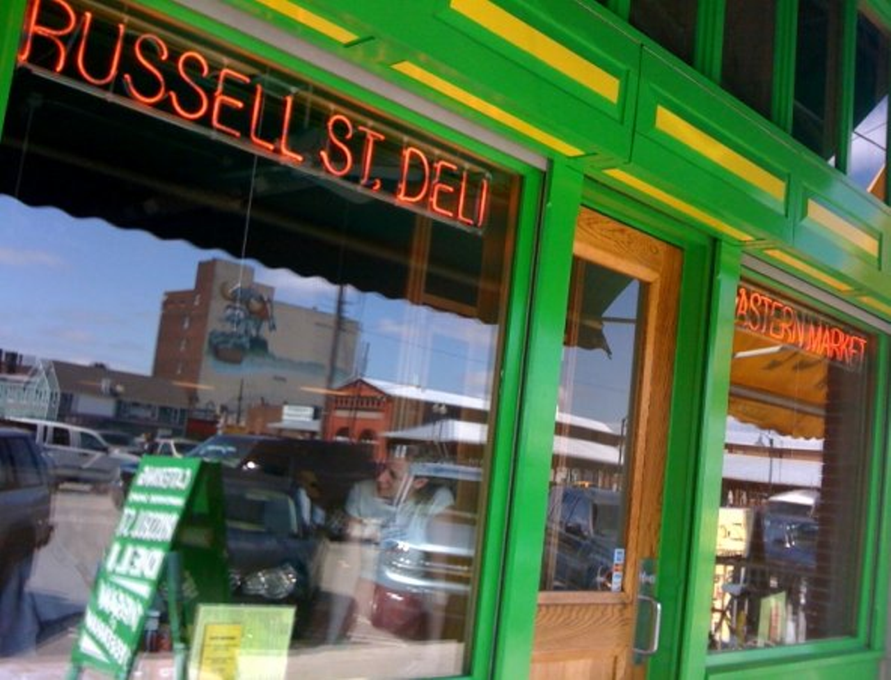 Russell Street Deli Courtesy photo A great place to take a break from shopping at Eastern Market. Seating is communal, so if you don't mind sitting close with strangers stop in for great scrambles and sandwiches.