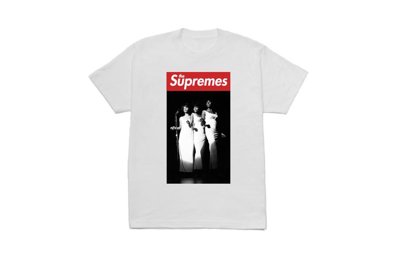 Supremes Tee, SMPLFD, $29.99
1480 Gratiot Ave, Detroit; 313-285-9564; buy.smplfd.com
Motown goes hypebeast. Taking a bit of inspiration from the American skateboard brand Supreme, SMPLFD created this cheeky piece dedicated to the leading act of Motown Records in the &#146;60s. (Photo courtesy of SMPLFD)