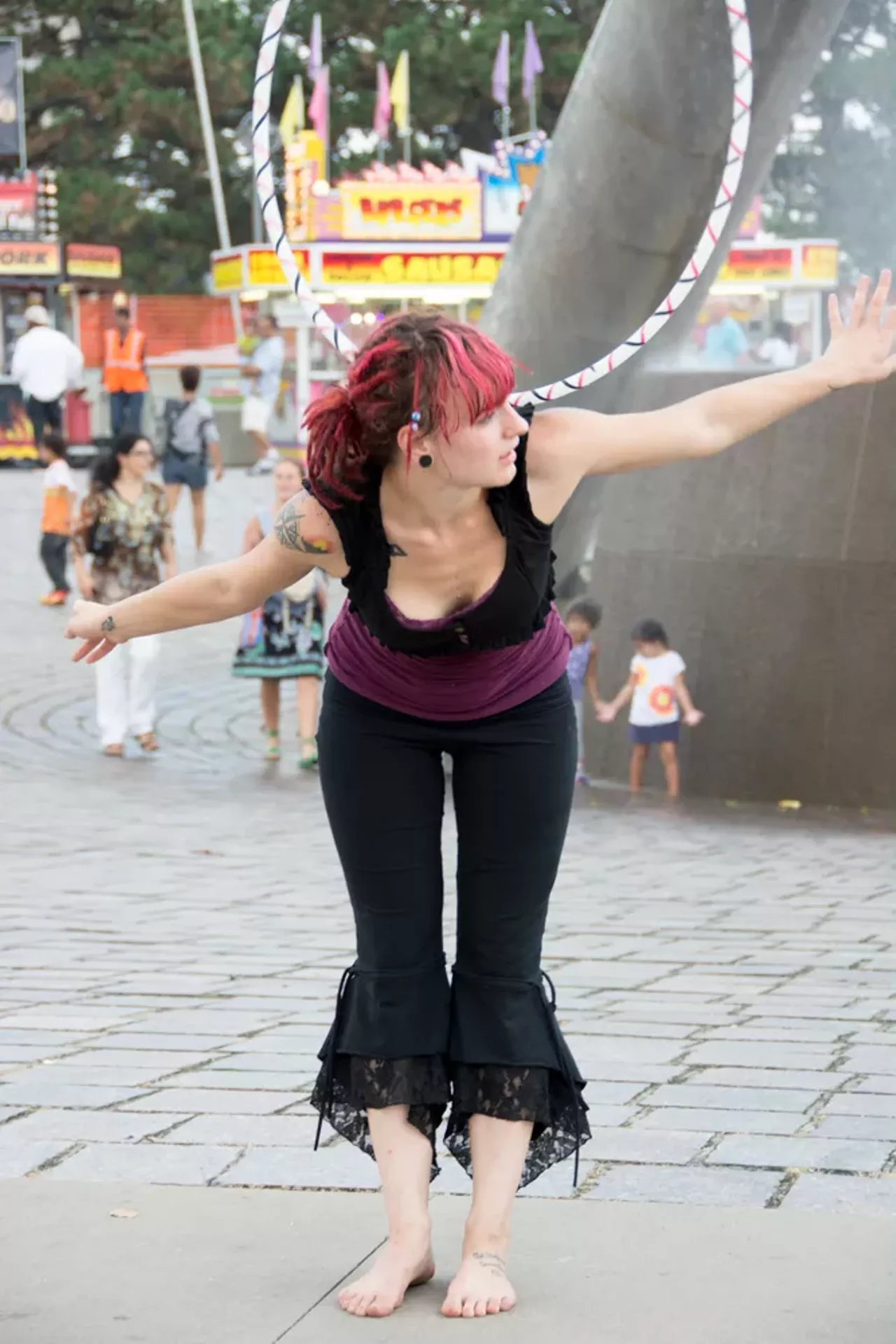 Hooping action!