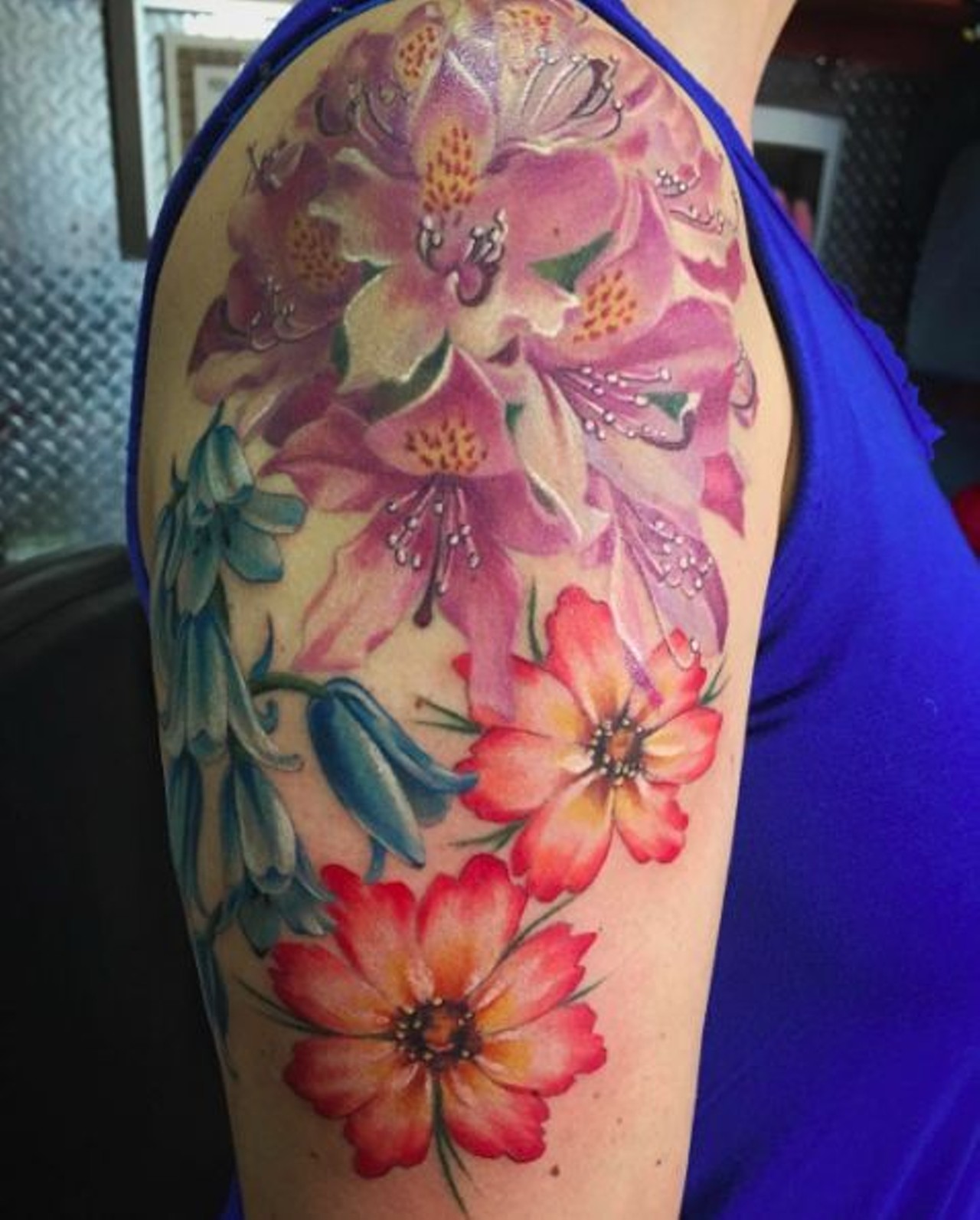 13 Tattoo Artists Share Some Of The Beautiful Flower Tattoos They Have Done