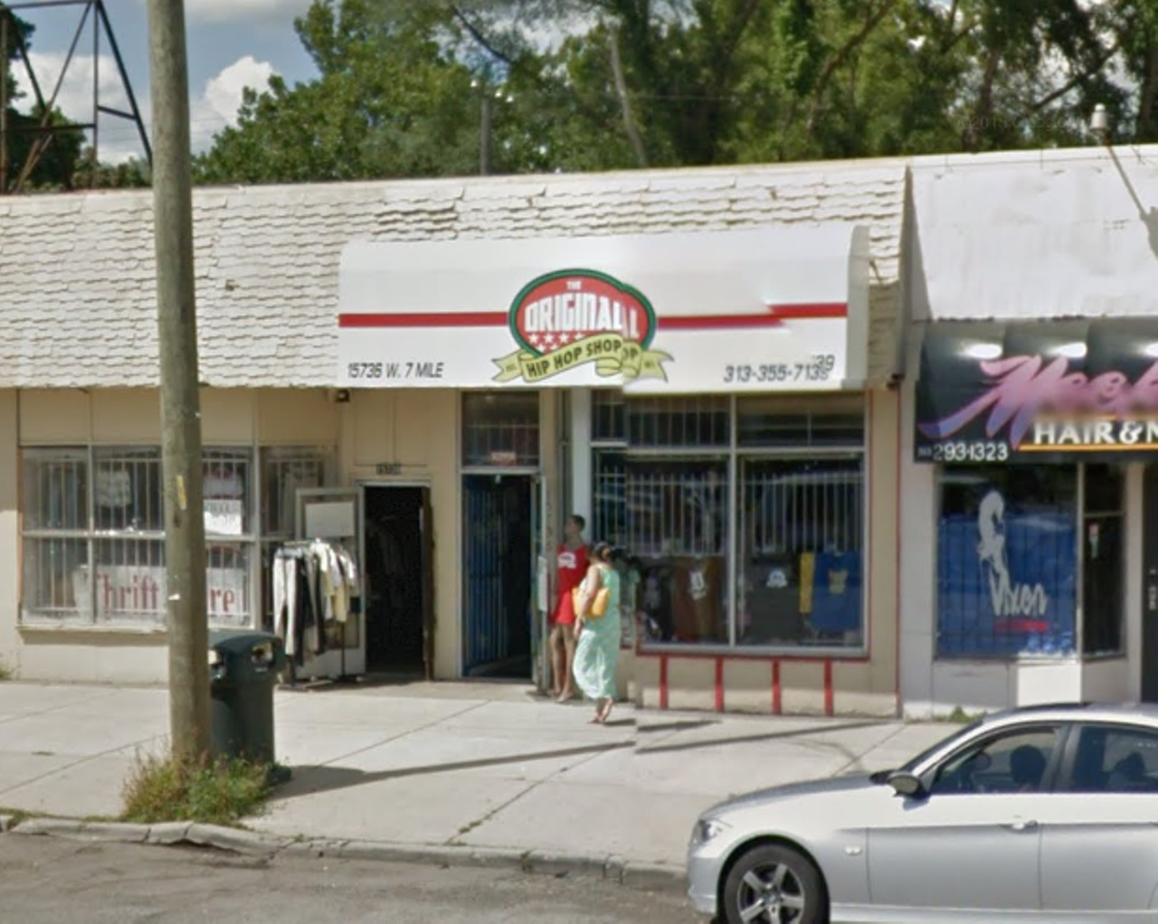The Hip Hop Shop -- 
The Hip Hop Shop started off as a clothing store, intended to showcase a brand of the same name conceived by local entrepreneur Maurice Malone. But history will remember the Hip Hop Shop not for its oversized t-shirts, but for regular freestyle battles hosted by the late, great Proof.  (Image &#150; Google Maps)