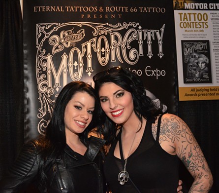 Friday-Sunday, March 4-6 -
    Motor City Tattoo Expo
    @ GM Renaissance Center -
    Got ink? Join stars of Spike TV&#146;s show Ink Masters and hundreds of the best tattoo artists from across the country at Detroit&#146;s premier showcase of tattoo art and culture. Whether you are a working artist or prefer to be the canvas, the expo has something for everyone. Learn more about best practices in tattooing at seminars led by industry leaders, or strut your stuff in the daily tattoo contest. Or just come to enjoy the sight of tattoo aficionados taking over the staid Marriott ballroom. Noon to 11 p.m. on Friday, 11 a.m.-11 p.m. on Saturday, and 11 a.m.-7 p.m. on Sunday; 400 Renaissance Dr., Detroit; themotorcitytattooexpo.com; $20 for one-day pass, $30 for two-day pass, $40 for weekend pass; children 14 and younger free. Photo by Mike Pfeiffer.