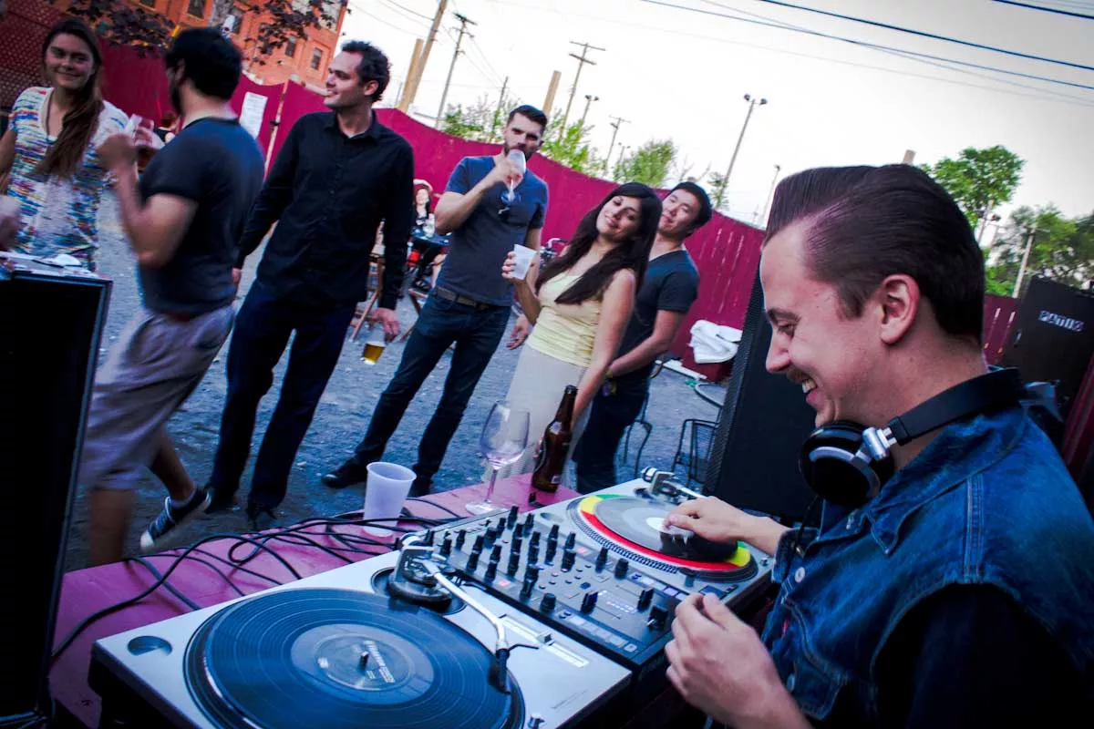 Image: Peter Croce holds a regular gig DJing at Motor City Wine.