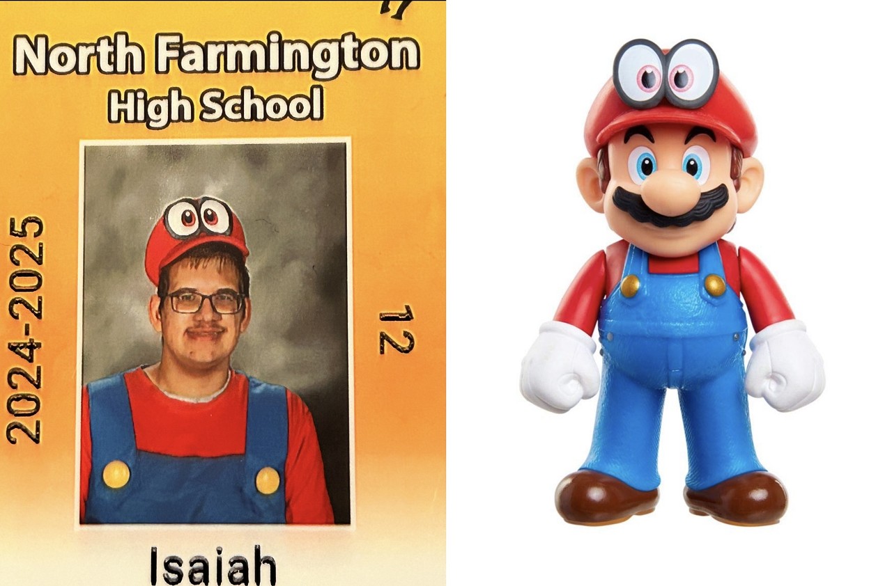 100 hilarious student ID photos by North Farmington High School 2024-25 seniors