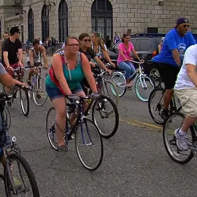 66) Stop traffic in the Slow Roll: The Motor City? Try Detroit Bike City. For the past few years, the Slow Roll has attracted thousands of bicyclists and even more stares as the massive group meets weekly and rides through different neighborhoods. It may be annoying to stopped traffic, but, hey — they’re traffic too.