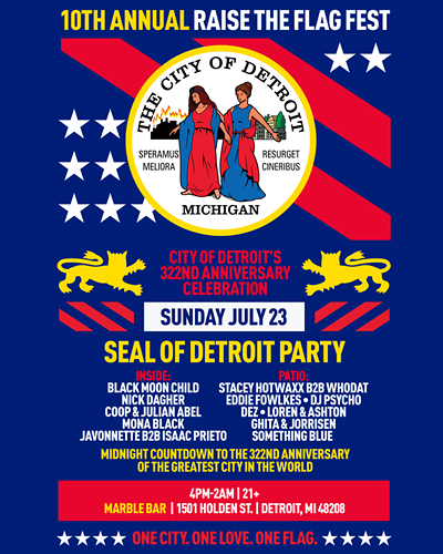 Image: 10th annual Raise the Flag Fest: Seal of Detroit Party