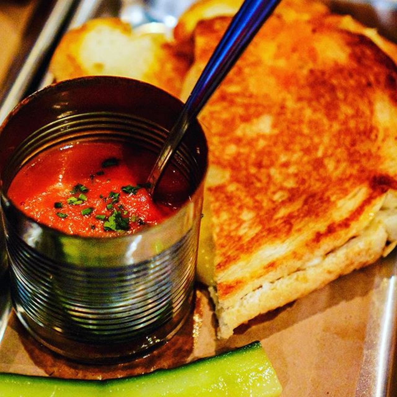 Must try: Classic tomato soup and grilled cheese to take you back to simpler times.