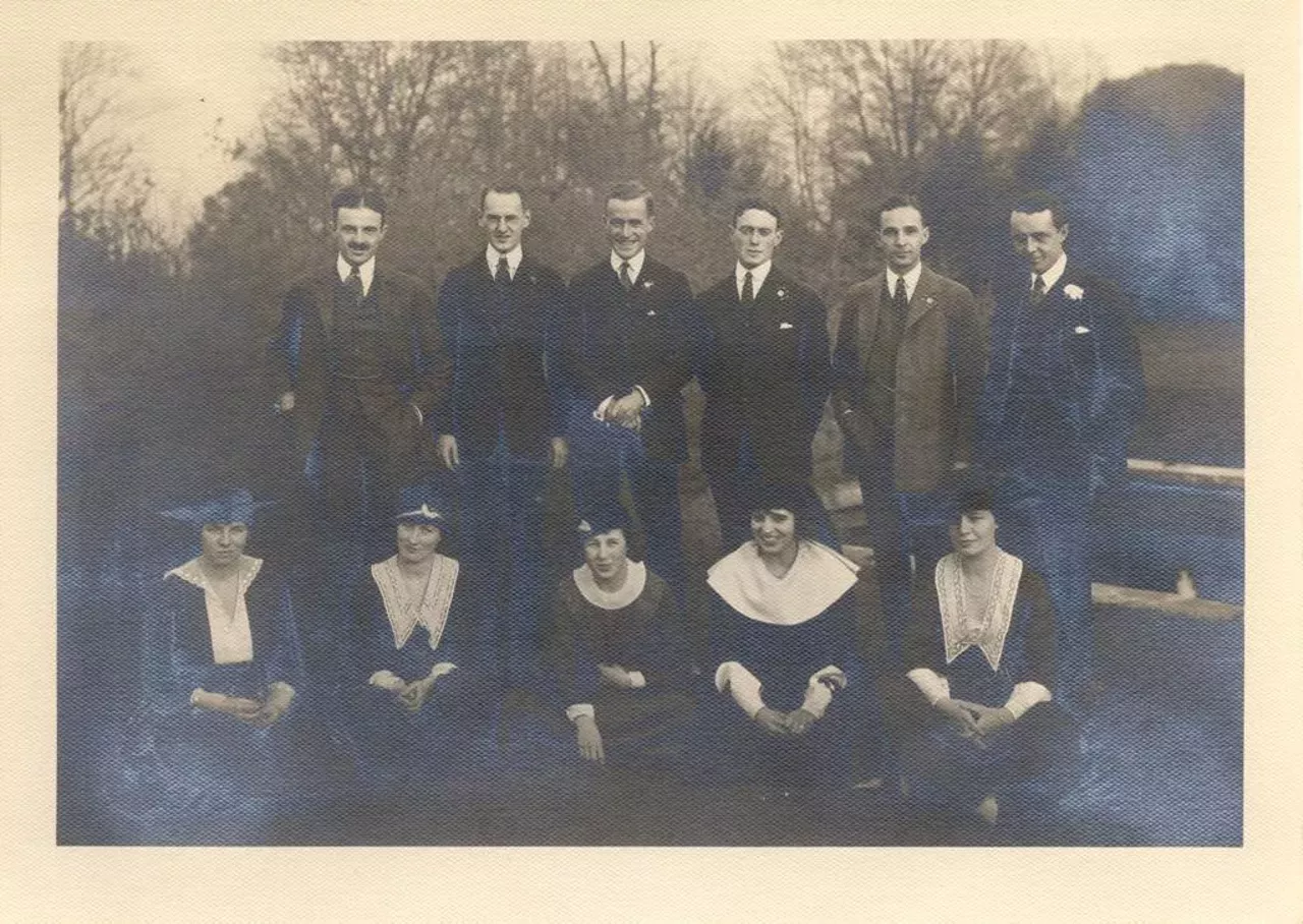Edsel and Eleanor Ford wedding party. 1916.