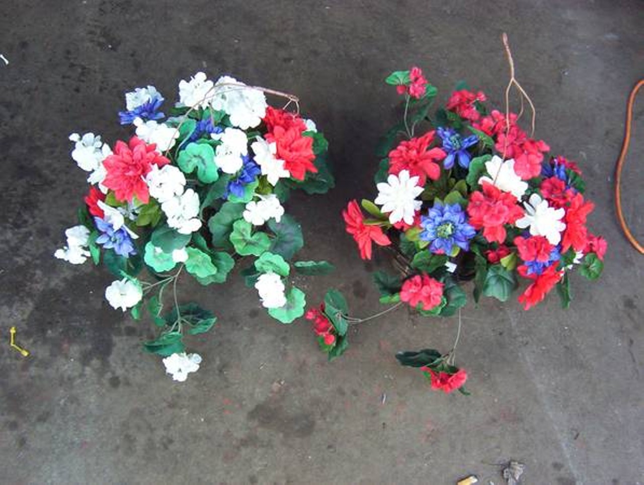 Plastic Flowers
Cause why buy the real thing? $5 each.
