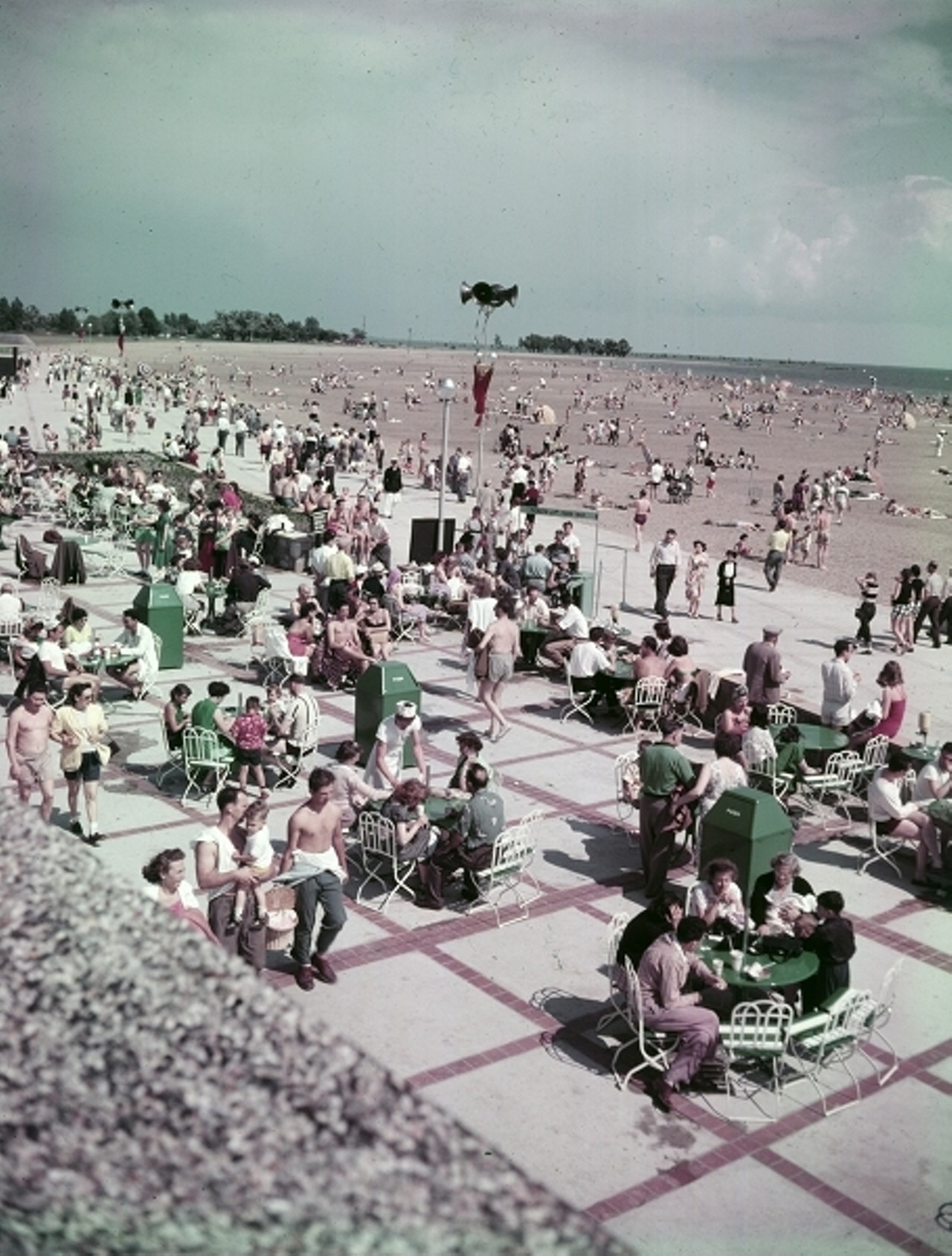 Yup, the quintessential beach shot. 
Metro Beach Park, 1950s
