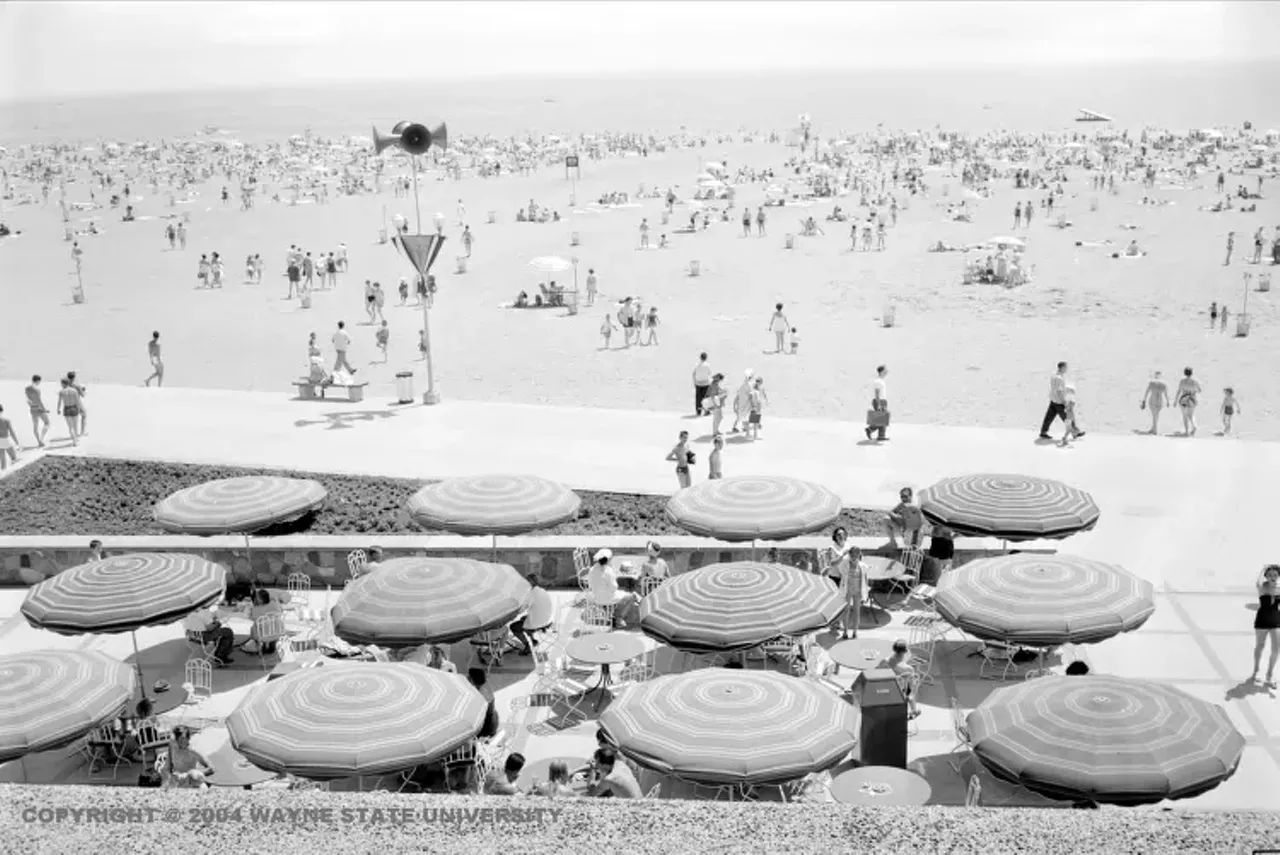 Careful, stare too long at those umbrellas and they'll shut it down. 
Metro Beach umbrellas