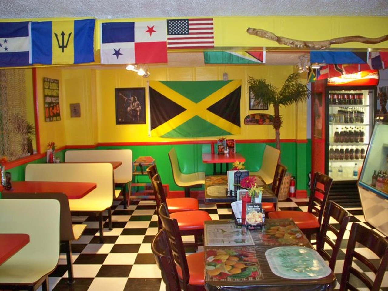 Jamaican Jerk Pit
314 S. Thayer St.; 734-585-5278;  jamaicanjerkpit.com 
The interior of this small space is brightly colored and lined with the flags of Caribbean countries. While it is take-out only, its authenticity is unmatched.