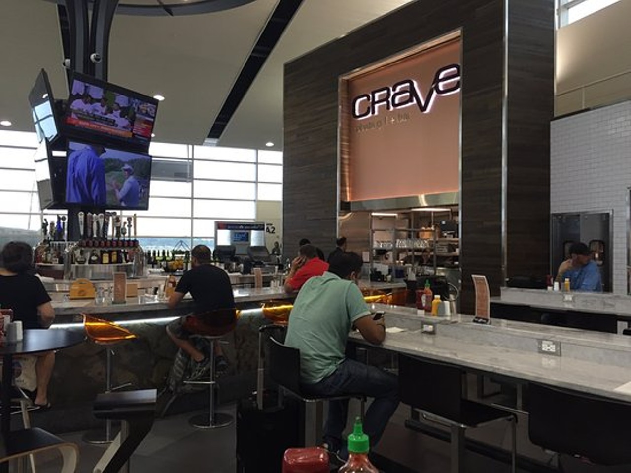 Crave Robata Grill & Bar 
Grab a great burger and fries at Crave, and soon&#133;.. You&#146;ll be back for more [Gate A1]