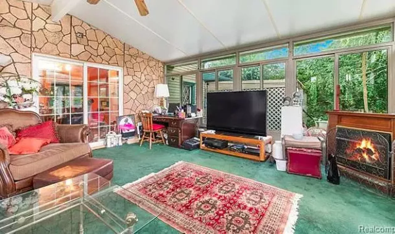 Eastern Market Mansion $500,000 2256 Leland St. Situated just a quarter of a mile from the Dequindre Cut and one mile from Eastern Market, this 5,000-square-foot home is ideally located. The home&#146;s five bedrooms and three baths clock in at just over 4,000 square feet. With a sunroom, in-ground pool, and koi pond, the luxuriously-appointed residence also offers two bidets as well as a two-story library. Photo via Zillow