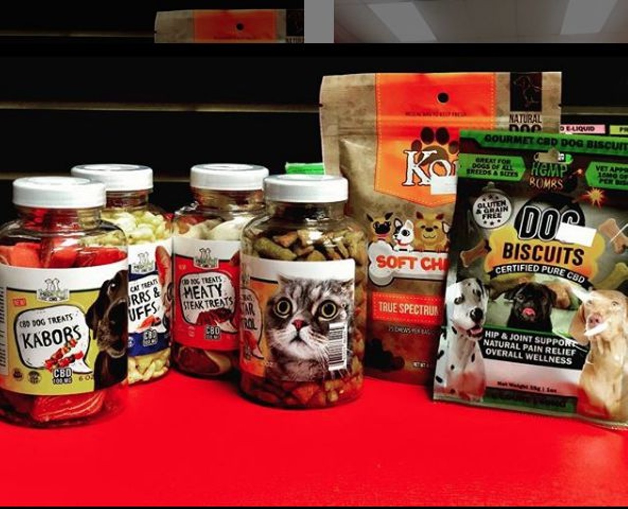 CBD treats for dogs and cats, $12.99+
Detroit Smoke and Vape
4718 Anthony Wayne Dr., Detroit; 313-462-8143
For the loving fur mom/dad: That&#146;s right, folks. Weed ain&#146;t just for humans anymore. Detroit Smoke and Vape offers a slew of CBD treats for your feline or canine fur-family. Not just tasty (well, we haven&#146;t tried them, obviously), but CBD treats are a great reward for the very good boy in your life who might need a little extra pain relief or hip and joint support.  
Photo from Detroit Smoke and Vape, Instagram.