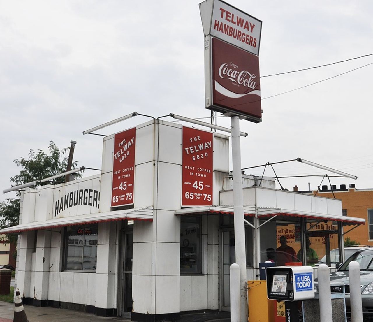 Telway Hamburgers
6820 Michigan Ave., Detroit; 313-843-2146 | 27000 John R Rd., Madison Heights; 248-545-7962 | thetelway.4-food.com
This Southwest Detroit old-timey spot, with a twin location in Madison Heights, offers burgers, sliders, and hot dogs 24 hours a day. It’s worth a visit for the nostalgic vibes alone. 