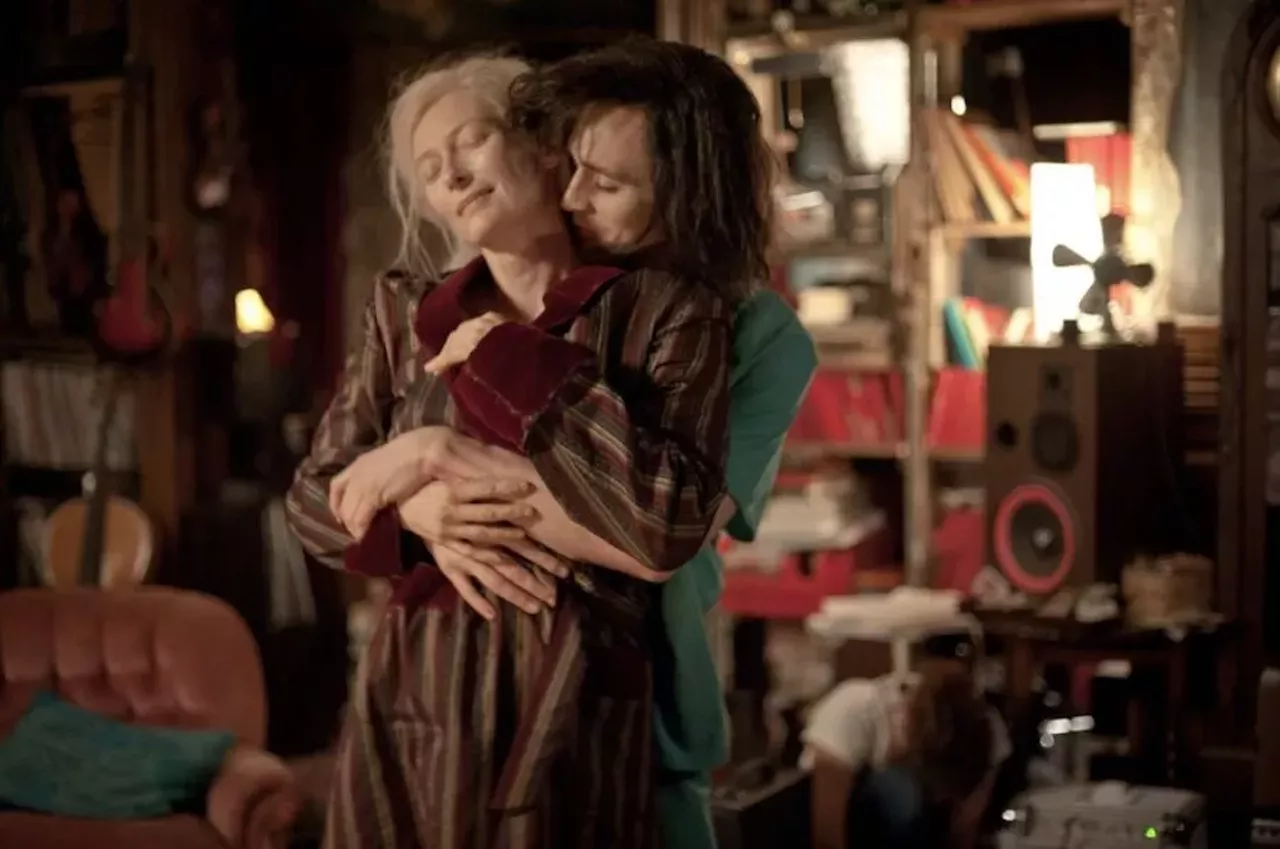 Only Lovers Left Alive (2013) Private home 82 Alfred St., Detroit Vampires had a major moment in film and television thanks to the young adult franchise Twilight and the very adult-adult HBO series True Blood. Well, filmmaker, musician, and honorary Detroiter Jim Jarmusch made a vampire flick for the ages starring always vampy Tilda Swinton and Tom Hiddleson. The dreamy 2013 film was shot in Morocco, Hamburg, Germany, and Detroit, which served as the home of Swinton and Hiddleson. Vampire HQ, the eclectic, crowded, and otherworldly space where much of the film takes place, is actually a private Victorian home in Detroit's Brush Park. Photo via GoogleMaps