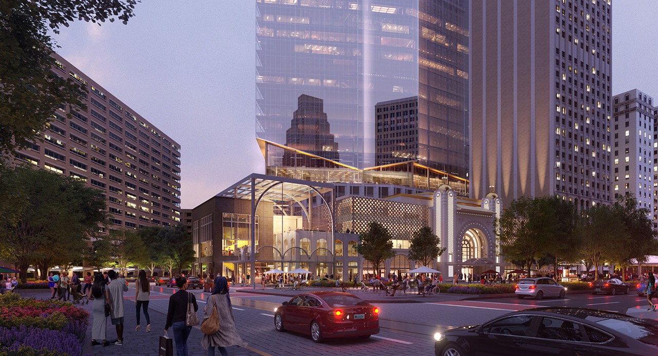 Detroit's newest luxury high-rise at Joe Louis Arena site under construction